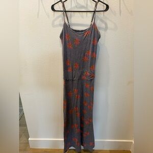 Horny Toad Gray and Red Spaghetti Strap Sundress